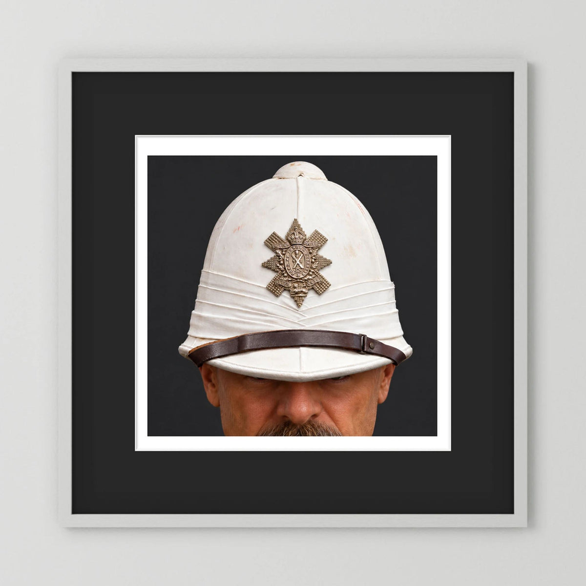 Sun Helmet, Victorian Foreign Service Helmet, Black Watch, Royal Highlanders — photograph presentation mockup