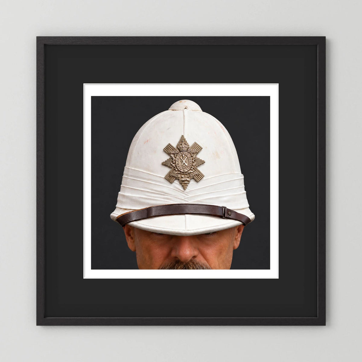 Sun Helmet, Victorian Foreign Service Helmet, Black Watch, Royal Highlanders — photograph presentation mockup