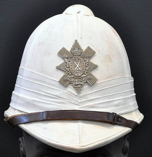 Photograph of Sun Helmet, Victorian Foreign Service Helmet, Black Watch, Royal Highlanders