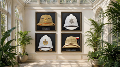 Sun Helmet, Victorian Foreign Service Helmet, Black Watch, Royal Highlanders. - Art goes to War