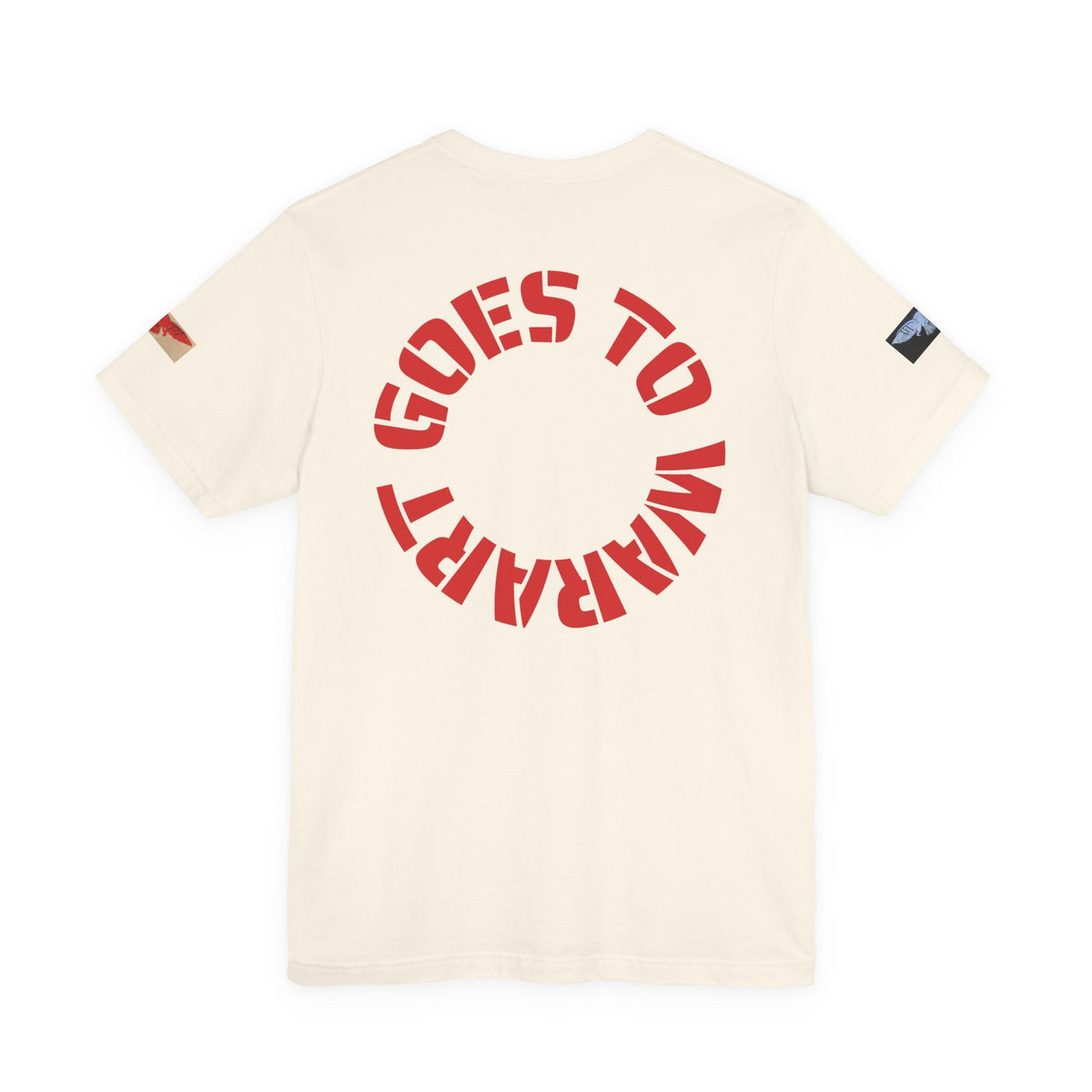Tee. Art Goes to War T‑Shirt — Painter Portrait Graphic Tee — product photograph