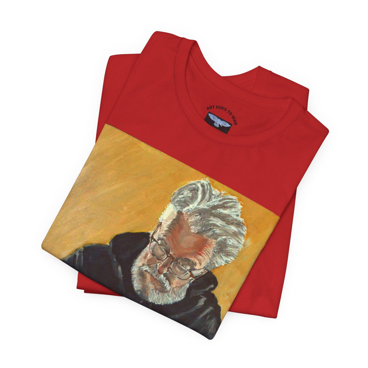 Tee. Art Goes to War T‑Shirt — Painter Portrait Graphic Tee — product photograph