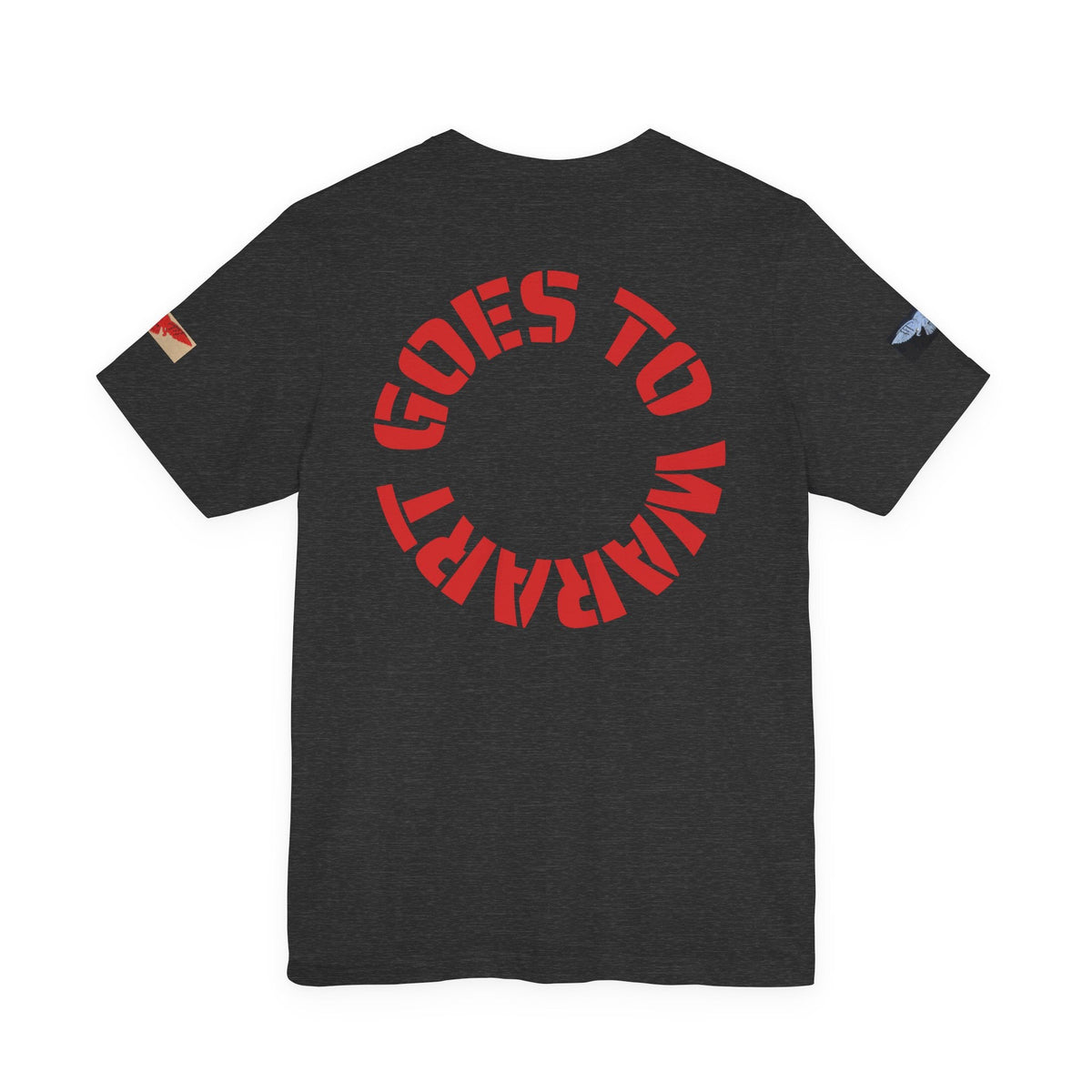 Tee. Art Goes to War T‑Shirt — Painter Portrait Graphic Tee — product photograph