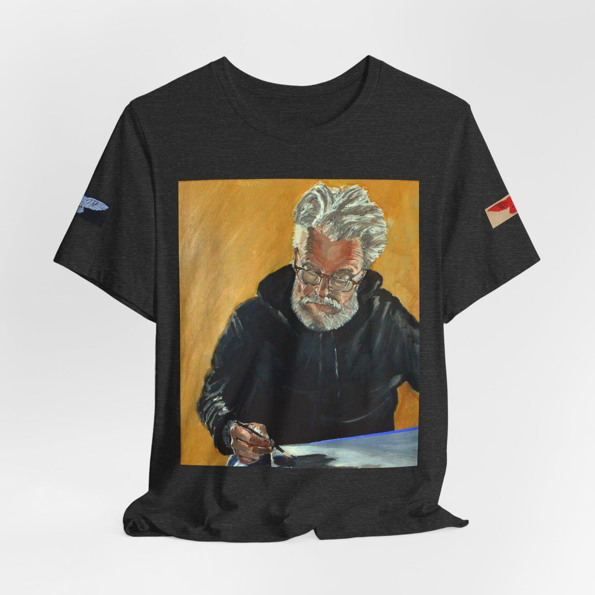 Tee. Art Goes to War T‑Shirt — Painter Portrait Graphic Tee — product photograph