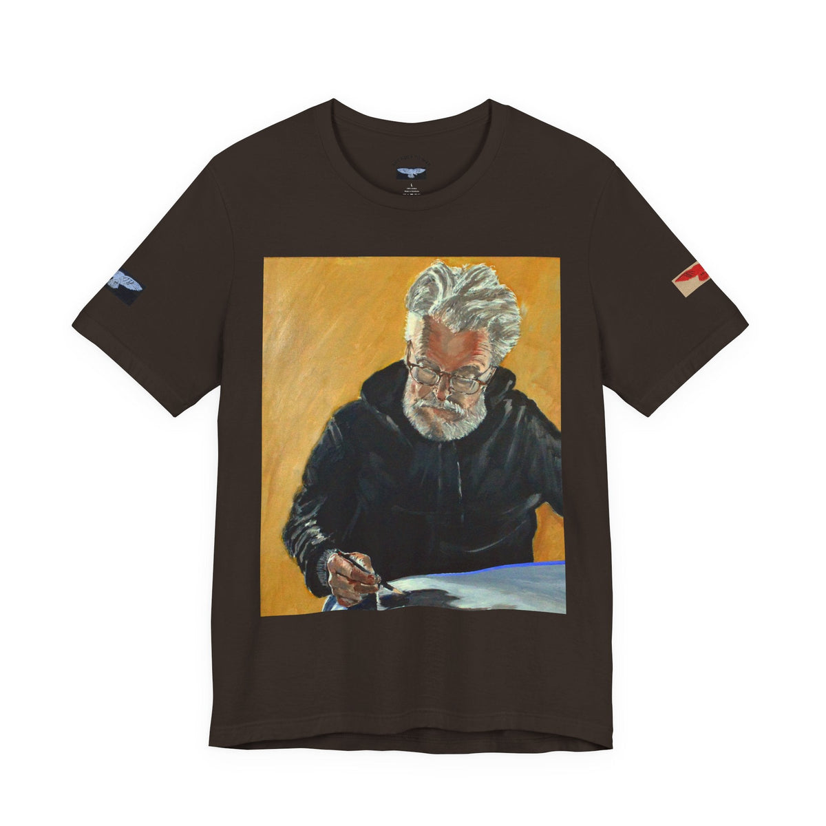 Tee. Art Goes to War T‑Shirt — Painter Portrait Graphic Tee — product photograph