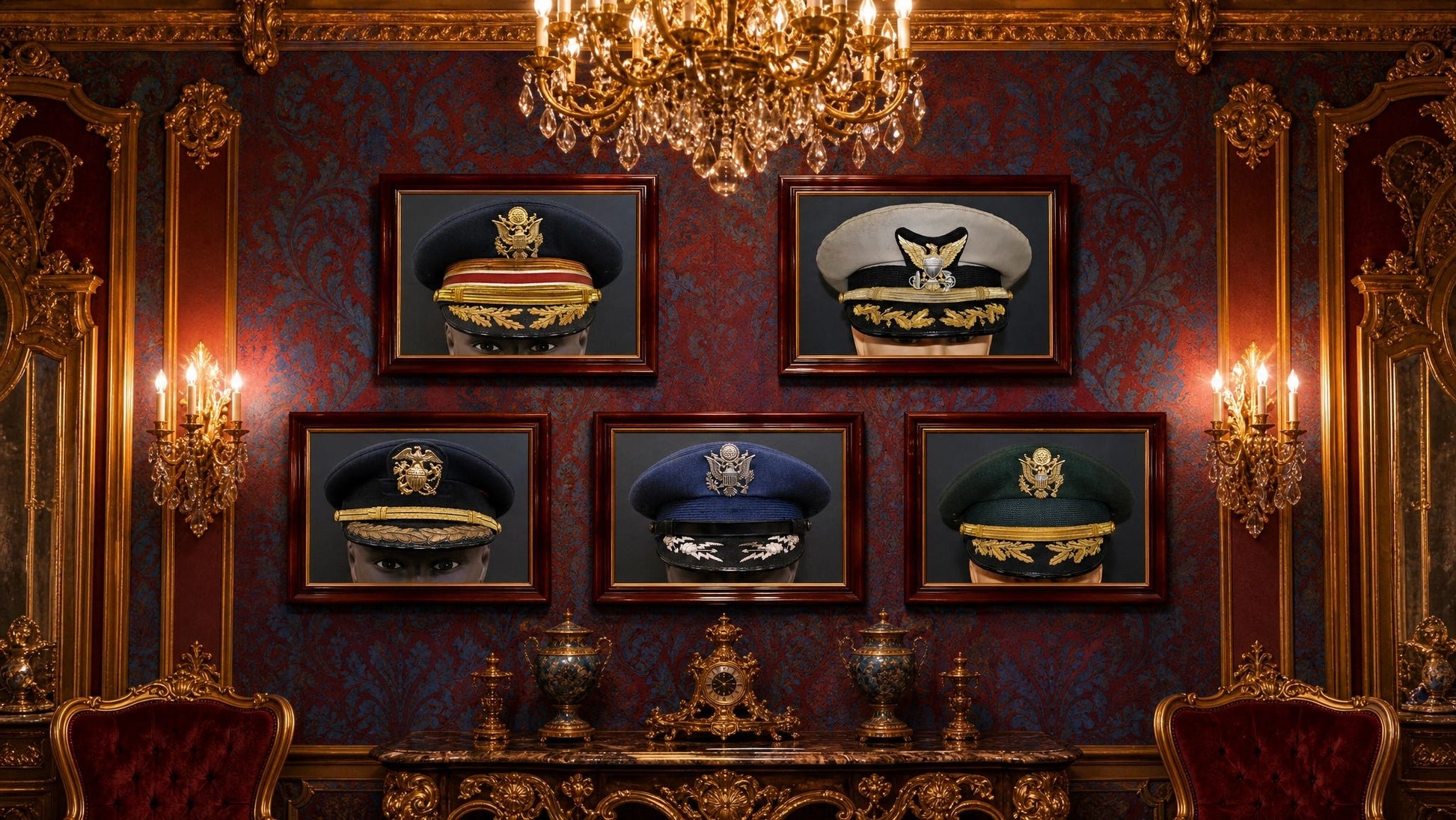 US Air Force 1947 onwards. Lt. Col. O' Day Visor Cap - Art goes to War