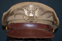 US Army Air Force, USAAF Crusher Pilot Officer WW2 Visor Cap. Photograph - Art goes to War