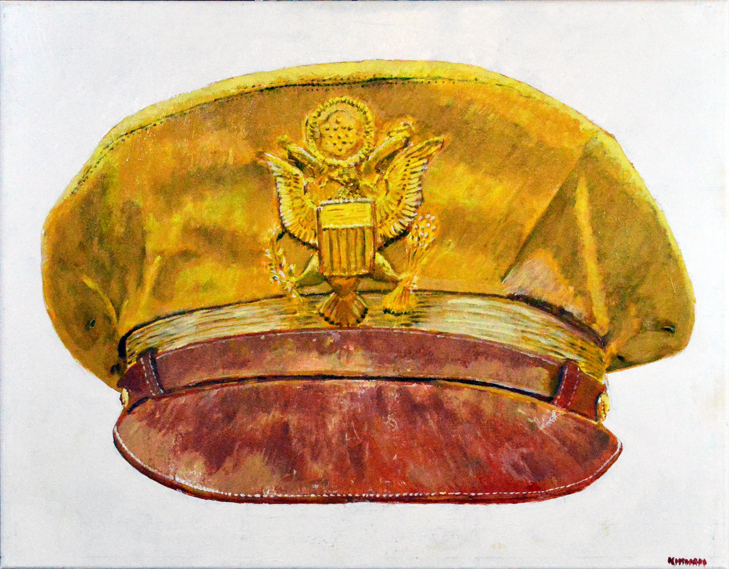US Army Air Force (USAAF), WW2 Bancroft Crusher Cap. Art Print - Art goes to War
