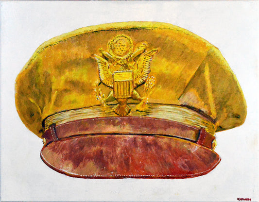 US Army Air Force (USAAF), WW2 Bancroft Crusher Cap. Art Print - Art goes to War
