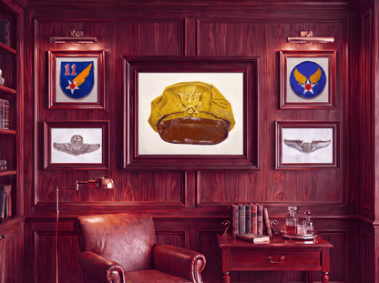 US Army Air Force (USAAF), WW2 Bancroft Flighter Crusher Cap Tropical - Art goes to War