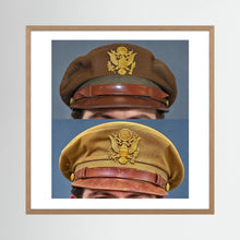 US Army Air Force WW2 Crusher "50 Mission" Caps — composite presentation mockup