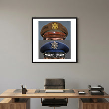 US Army Air Force WWII Crusher and US Air Force 1965 — composite presentation mockup