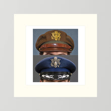 US Army Air Force WWII Crusher and US Air Force 1965 — composite presentation mockup