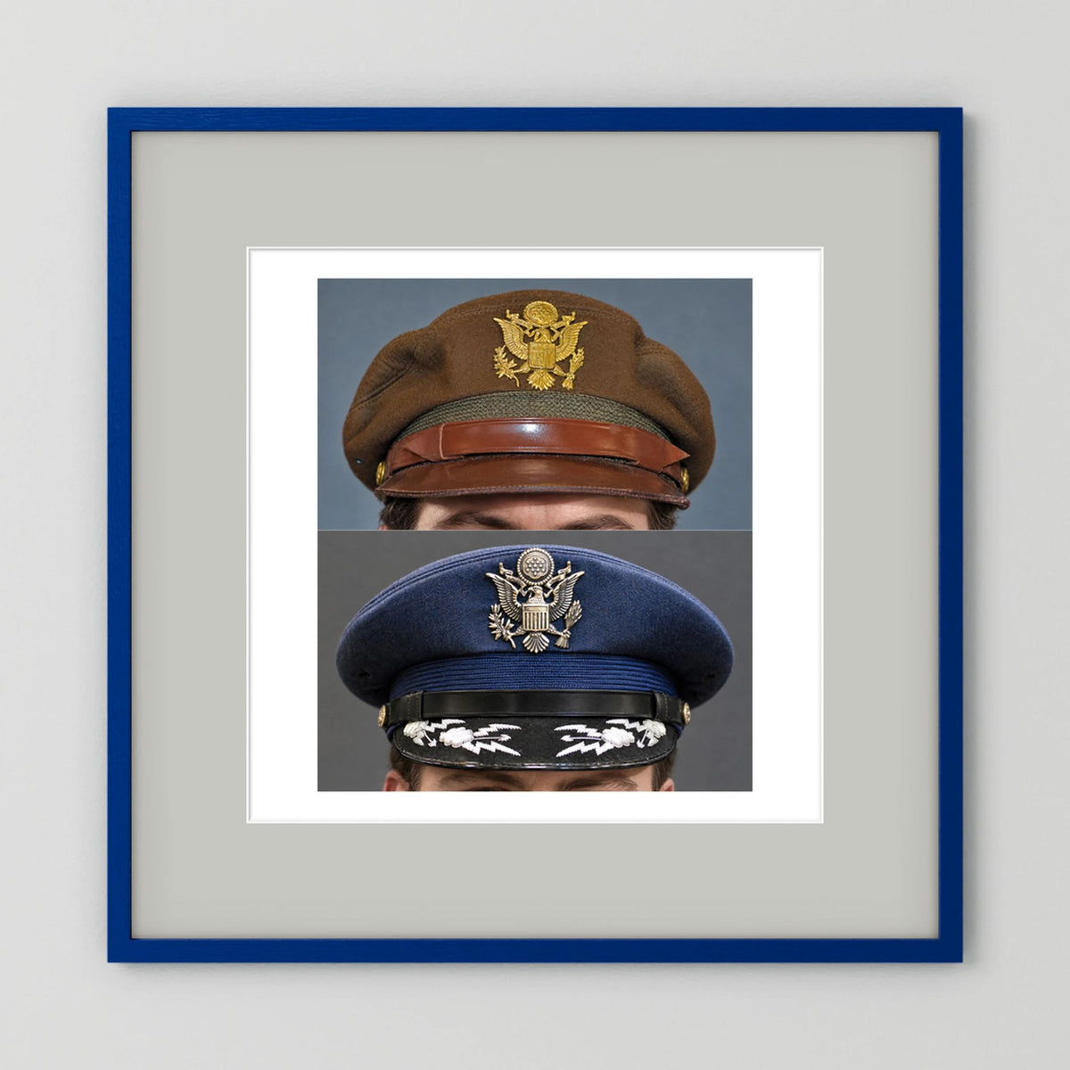 US Army Air Force WWII Crusher and US Air Force 1965 — composite presentation mockup