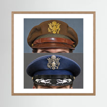 US Army Air Force WWII Crusher and US Air Force 1965 — composite presentation mockup