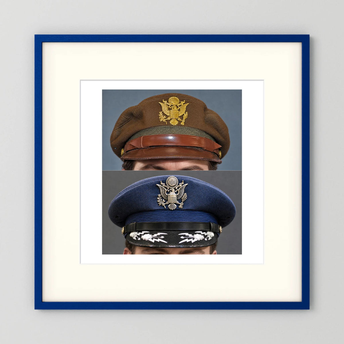 US Army Air Force WWII Crusher and US Air Force 1965 — composite presentation mockup
