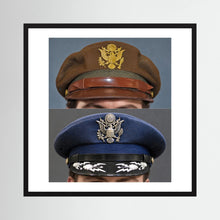 US Army Air Force WWII Crusher and US Air Force 1965 — composite presentation mockup