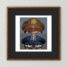 US Army Air Force WWII Crusher and US Air Force 1965 — composite presentation mockup