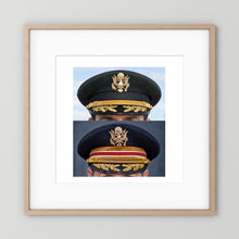 Composite image showing US Army Korean War, and US Army Medical Department, WW2 Dress Visor Caps