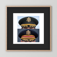 Composite image showing US Army Korean War, and US Army Medical Department, WW2 Dress Visor Caps