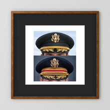 Composite image showing US Army Korean War, and US Army Medical Department, WW2 Dress Visor Caps
