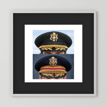Composite image showing US Army Korean War, and US Army Medical Department, WW2 Dress Visor Caps
