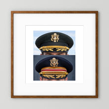Composite image showing US Army Korean War, and US Army Medical Department, WW2 Dress Visor Caps