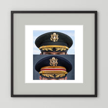 Composite image showing US Army Korean War, and US Army Medical Department, WW2 Dress Visor Caps
