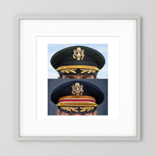 Composite image showing US Army Korean War, and US Army Medical Department, WW2 Dress Visor Caps