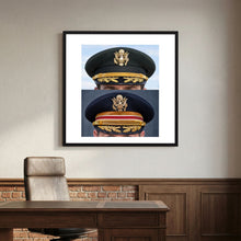Composite image showing US Army Korean War, and US Army Medical Department, WW2 Dress Visor Caps