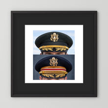 Composite image showing US Army Korean War, and US Army Medical Department, WW2 Dress Visor Caps