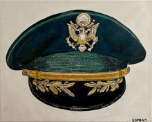 US Army, Korean War US Army Officer Dress Visor Cap - Art goes to War