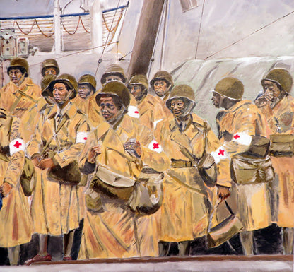 US Army Nurses, August 15, 1944, Disembarkation - Art goes to War