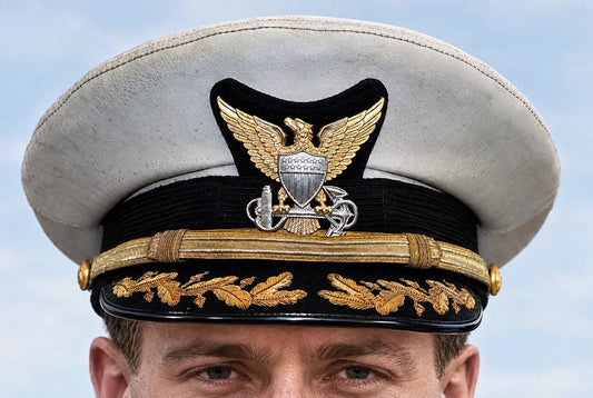 US Coast Guard Commander Visor Cap. Photograph - Art goes to War