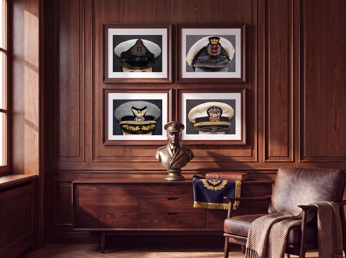 US Coast Guard Commander Visor Cap - Art goes to War