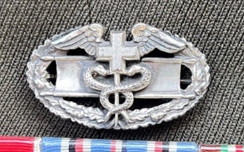 US Combat Infantryman Badge (CIB) & Army Combat Medical Badge (CMB) - Art goes to War