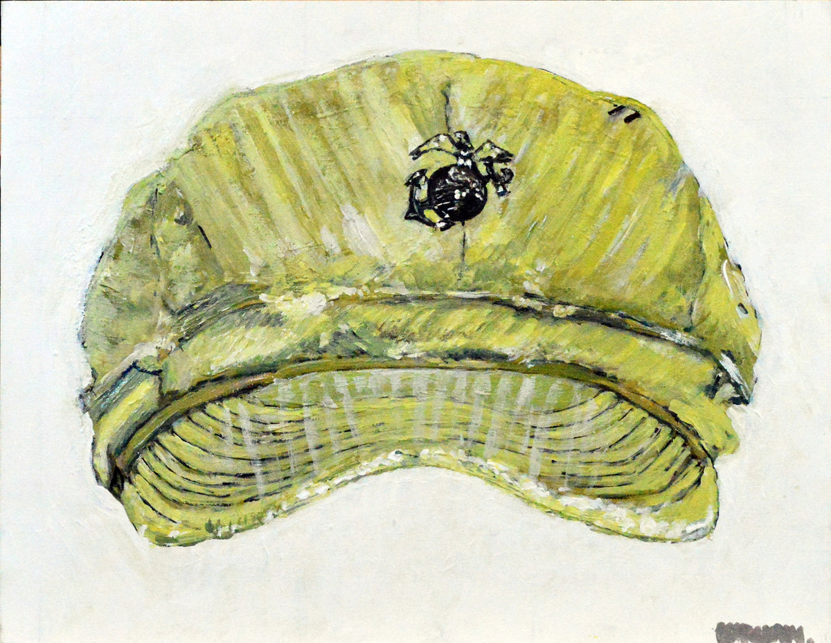 US Marine Corps Utility Cap. "B1" USMC Utility Cap. Art Print - Art goes to War