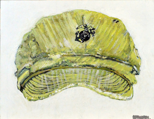 US Marine Corps Utility Cap. "B1" USMC Utility Cap. Art Print - Art goes to War