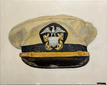 US Navy Officer WW2 Visor Cap - Art goes to War