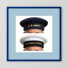 US Navy & US Coast Guard 'Donald Duck" Enlisted men's cap — composite presentation mockup