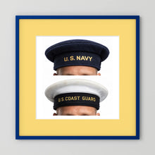 US Navy & US Coast Guard 'Donald Duck" Enlisted men's cap — composite presentation mockup