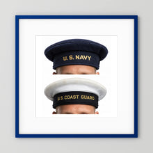 US Navy & US Coast Guard 'Donald Duck" Enlisted men's cap — composite presentation mockup