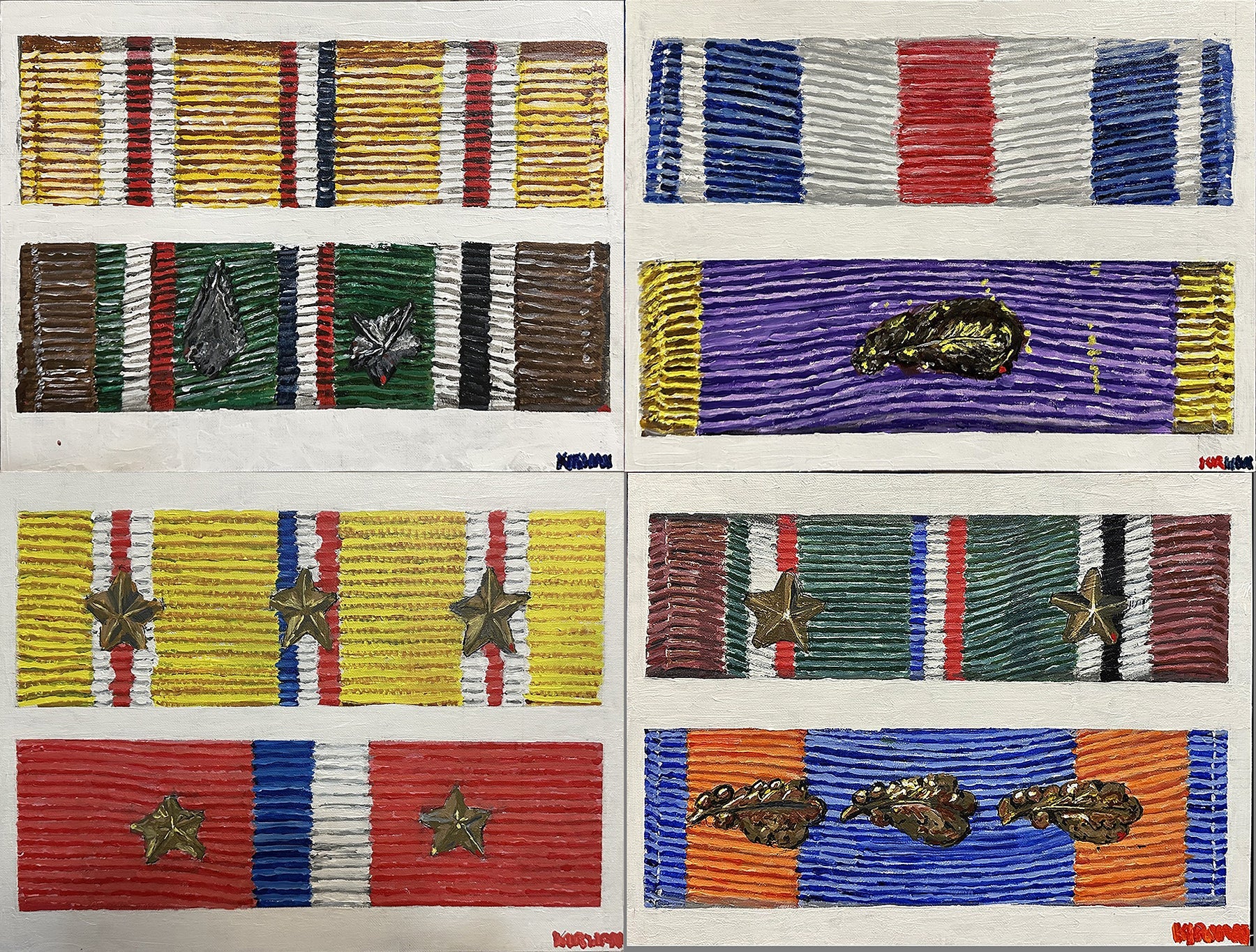 US WW2 Medal Ribbon Bar 4 - Art goes to War