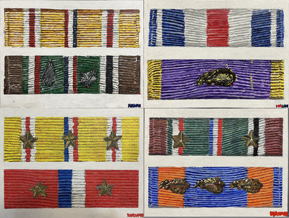 US WW2 Medal Ribbon Bar 4 - Art goes to War