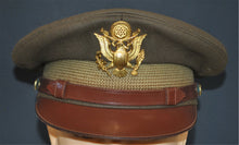 USAAF Pilot Officer WW2 Visor Cap, Capt. Nahin - Art goes to War