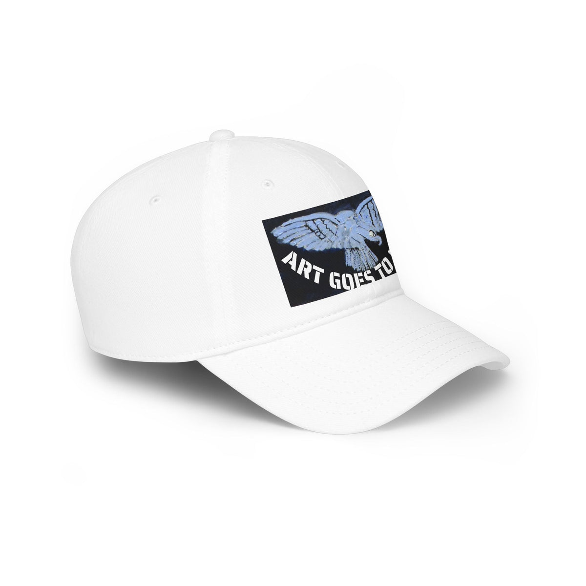 Vintage Blue Eagle Low Profile Baseball Cap — Retro Bird Graphic Dad Hat - Art goes to War