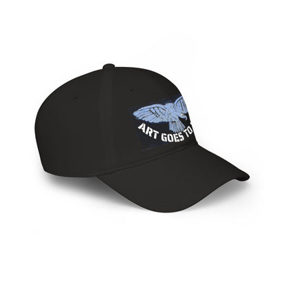 Vintage Blue Eagle Low Profile Baseball Cap — Retro Bird Graphic Dad Hat - Art goes to War