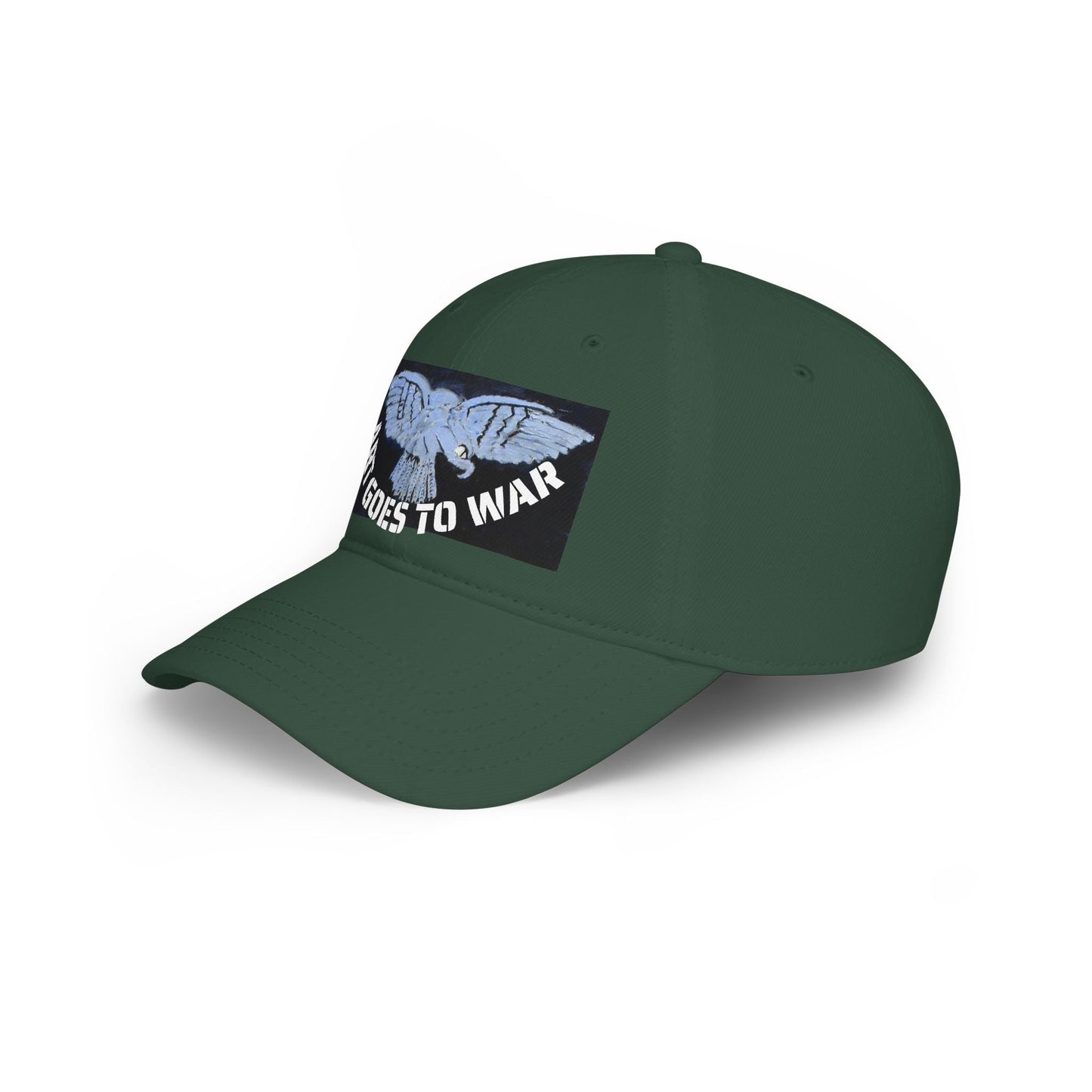 Vintage Blue Eagle Low Profile Baseball Cap — Retro Bird Graphic Dad Hat - Art goes to War