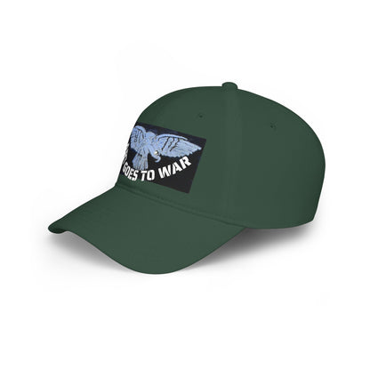 Vintage Blue Eagle Low Profile Baseball Cap — Retro Bird Graphic Dad Hat - Art goes to War