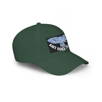 Vintage Blue Eagle Low Profile Baseball Cap — Retro Bird Graphic Dad Hat - Art goes to War